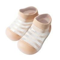 Djeca dječja dječaka Djevojke Ljetne prugaste prozračne meke jedine gumene cipele čarape papuče kućište