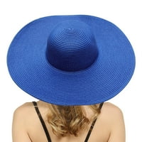 Manxivoo Straw šeširi za žene Ljetni šeširi Široki Bongrace Ženske slame plaža Mala djevojka Sun Cap