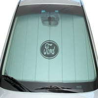 Pokriveni UVS Custom Sunčana krema sa crnim Fordovim ovalnim logotipom za 2015- Ford Transit-150, 2015-