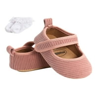 Meihuida za bebe cipele, pune boje rebraste cipele za šetnju mekana jedina obuća