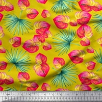 Soimoi pamučna kambrična tkaninska tkanina i lakeleaf cvjetna tiskana tkanina od dvorišta široka