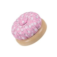 Uxcell magnetski polni jastuci Drveni baza držač za šivanje igle, ružičasto bijelo zeleno