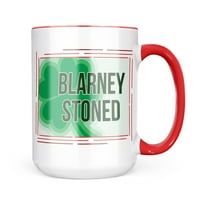 Božićni kolačić Tin Blarney Stoned Day Svetog Patrika Veliki šamrock krig poklon za ljubitelje čaja