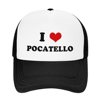 Heart Pocatello Američki gradovi Love Funny Trucker Mrežni nosač unisex