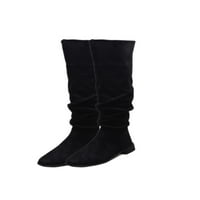 Ženske modne koljena High Boots Radne uredske cipele Crne 8.5