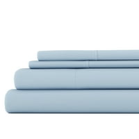 Udobna nadstrešnica - čvrsti svijetlo plavi posteljini od mikrovlakana za posteljinu dvostruke veličine