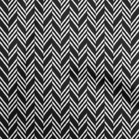 Onuone pamuk poplin twill crna tkanina Geometrijska šiva za obrtna projekta Tkanini otisci na širokoj