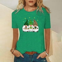 UUBLIK Womens Ljetna košulja modni vrhovi Smiješni printe casualfit majica za majicu bluza