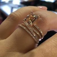 Sretna djevojka djevojke legure smole kvadratni prsten ženski podesivi novost prsten za prsten za prsten