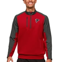Muška antigua crvena Atlanta Falcons TIAM TEAM-ZIP pulover Top