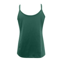 Idoravanske ženske vrhove čišćenje ljetnih majica za žene bez rukavaTank top camisole labavi fit solid