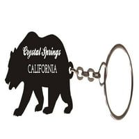 Crystal Springs California Suvenir Metal Bear Privjesak