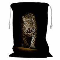 Leopard portret za pohranu košara za pranje rublja sa veličinom za crtanje