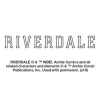 Riverdale River Vixens Cheer Logo Novelty Srednje naušnice