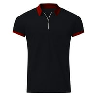 Muške rukave kratki rukav Slim Fit prozračan muška majica za golf Ženske vrhove vino XL