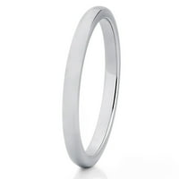 Tungsten prsten srebrni sivi volframovi vjenčani traku volfram karbidne prsten ženski ladie cladec syme