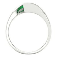 CT Sjajno markiza Cleani simulirani dijamant 18k bijeli zlatni pasijans prsten sz 5.25