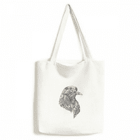 Bird Boja crna žestoka tota platnena torba za kupovinu Satchel casual torba