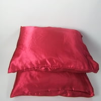 Postavite luksuzni satenski svileni jastučni par - meko i prozračan jastuk za jastuk za standardne veličine