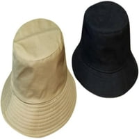 Cocopeants kašika za žene za žene obične dvostrane kašike šeširi divlji solid boja ribar šešir za ljeto