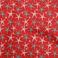 Onuone pamučne kambrike crvene tkanine zvijezde šivaće tkanine od dvorišta tiskanim diy odjećom šivaće