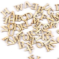Rosarivae setovi engleskih slova Drveni čipovi abecede Neoslanjen viseći ukrasi DIY rani obrazovni alati