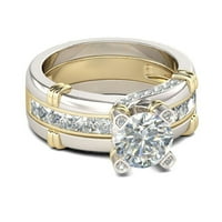 Kristalni ženski prsten za prste šareno casual zglobnog prstena za prsten za vjenčanje u kreativnim