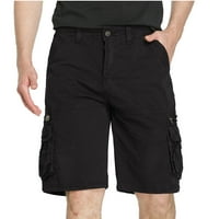 Clearice Muški klasični teretni kratke hlače Brze suho lagane putne hlače sa više džepovima za ribolov