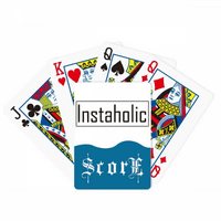 Stilska riječ Instaholic Art Deco Fashion Rezultati Poker igračka karta Inde