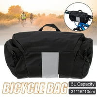 Prijenosna torba za bicikle bicikl torbica za prtljag od reflektirajuće glavom crne boje