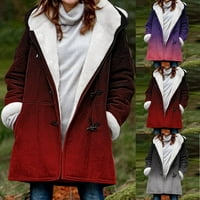 Ženski kaputi zimski ženski duk duksevi kaputini Zimske pamučne jakne pletene casual dukserice Zip up