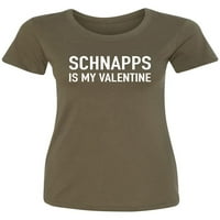 Schnapps je moj valentinski ženski crewneck tee