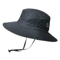 Kamp planinarenje Žene Ljeto Sun Hat Širok obod na otvorenom Zaštita šešire Sklopivi poklopac kašike