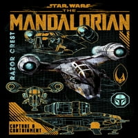 Junior's Star Wars: Mandalorian brit za hvatanje i obnavljanje grafičkog tima crno