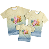 Majica Porodična odjeća Winnie The Pooh T Majica Grafički elegantan kratki rukav Crew Crt Majica Mammy