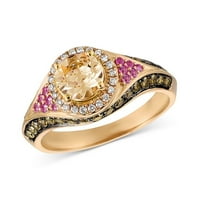 Jiyugala prstenovi za žene Angažovanje okrugle rez cirkone Vjenčani prstenovi nakit za žene za žene