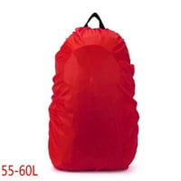 Vodootporni ruksak za prašinu za kišu za kišu prijenosni putnik kampiranje rucksack torba otporna na kišu, crvena, 55-litara