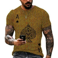 Bajt Legend muško Plus Veličina 3D Print Ljeto Streetwear Okrugli vrat Modni poker majica kratkih rukava