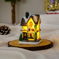 Ana božićna dekoracija smola Božić užarena kuća Micro Pejzažni ukras
