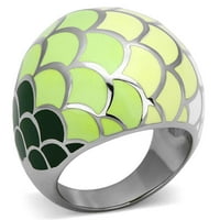 Ženski prstenovi visoko polirani prsten od nehrđajućeg čelika sa epoksidnim u više boja TK1174