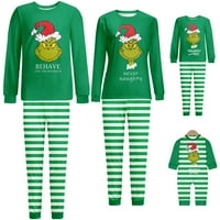 Božićne Grinch podudaranje porodičnih božićnih setova pidžame