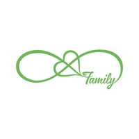 Porodica Love Heart Infinity FOREVER simbol naljepnica Die Rez - samoljepljivi vinil - Vremenska zaštitna