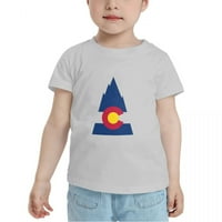 Kolorado Mountain Flag Funny Majice za dječake za dječake Djevojke