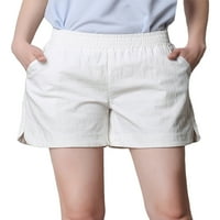 Paille Dame Mini pantalone Bermuda Hot Hlače Elastične stružne kratke hlače Ravna noga Holiday Short