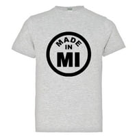 Pleasemetees Mladi od rođenih u Michiganu Mi Logo Logo naljepnica HQ Tee