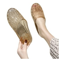 Ženske jelly cipele zatvorene nožni prste lagane prozračne klompe klizanje na stanovima UK Prodaja dame