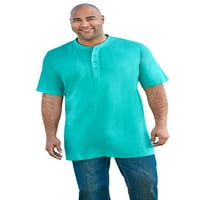 Kingsize muške velike i visoke svjetlosne majice Henley duže dužine majica Henley majica