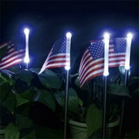 Dagobertniko solarna američka zastava Light Yard Light Home Garden Dvokor dvorišta