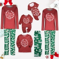 ShldyBC Božićni odjeću Muški dugi rukav Božić za roditelj-dječje odjeće od tiskane kućne odjeće Pajama