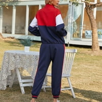 Sportski odijelo, Ženski džepovi patentnih zatvarača prozračne za posao za žensko crveno plavo
